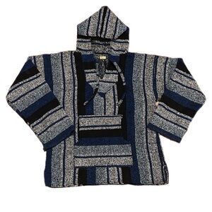 Baja Vintage 90s Striped Mexican hoodie
